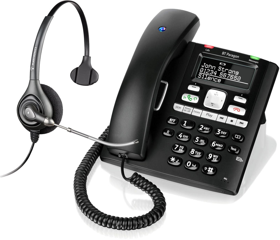 BT Paragon 650 with Plantronics H261