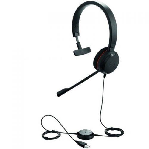 Jabra Evolve 20 MS Mono Corded Headset for PC (Refurbished)