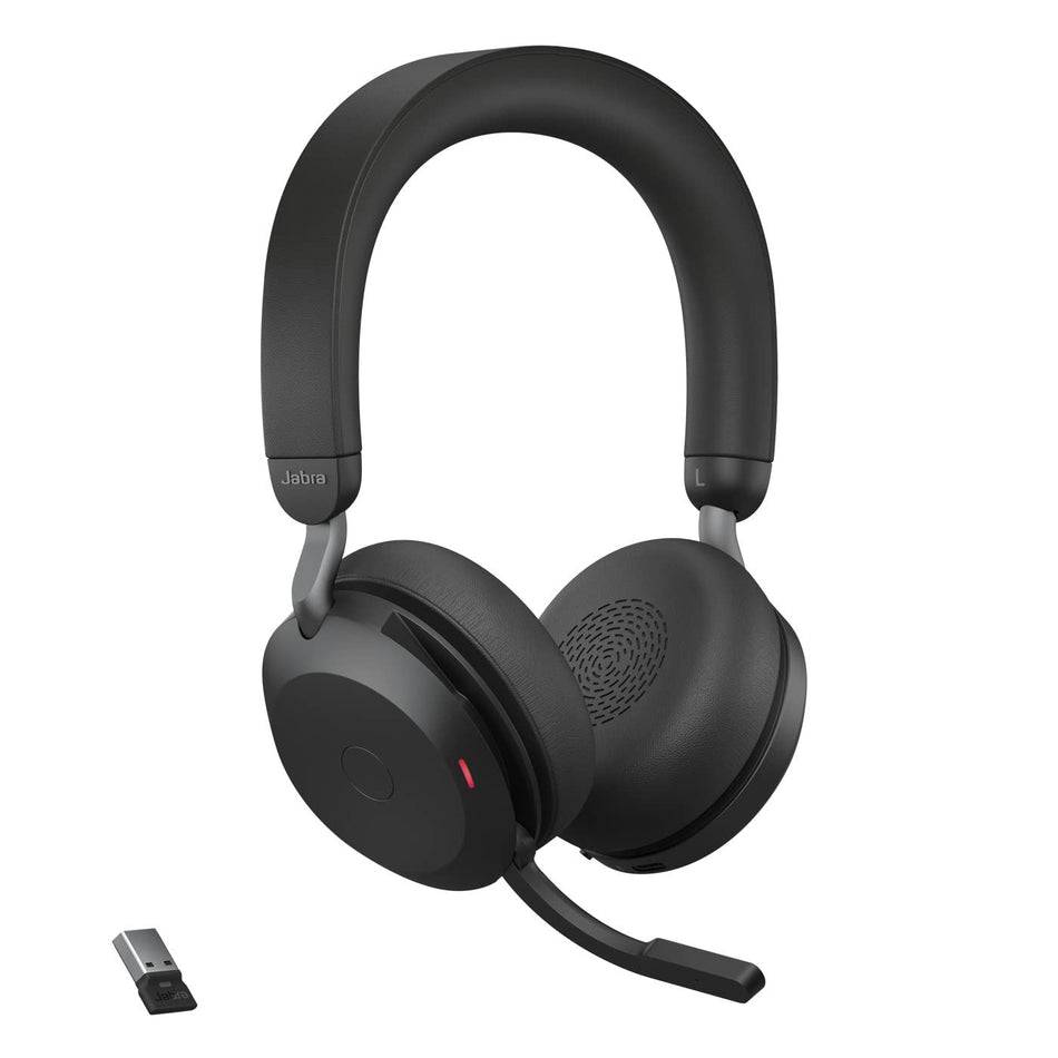 Jabra Evolve2 75 USB-A MS Stereo Headset in Black (Refurbished)