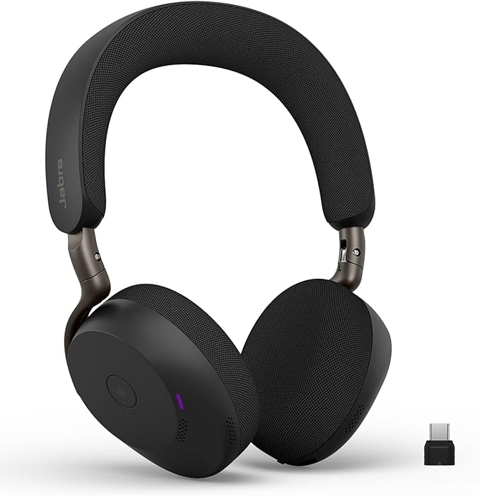 Jabra Evolve3 75 UC Stereo, Link 390 USB-C, Black