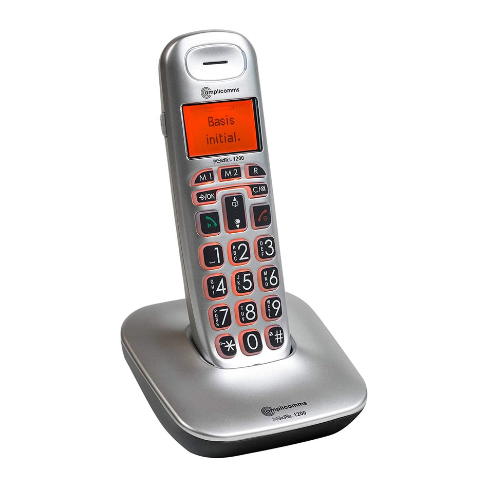 Amplicomms BigTel 1200 Big Button Cordless Phone, Single Handset