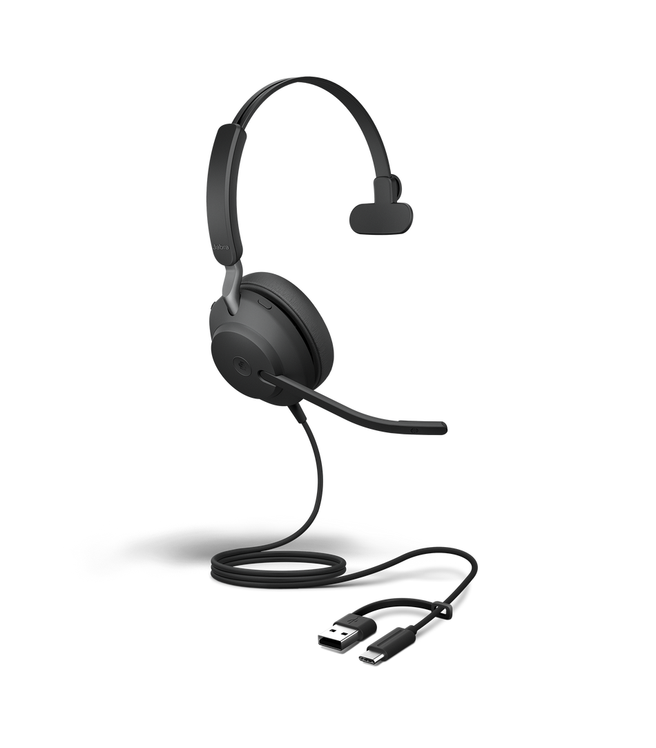 Jabra Evolve2 40 SE USB C/A MS Mono Corded Headset