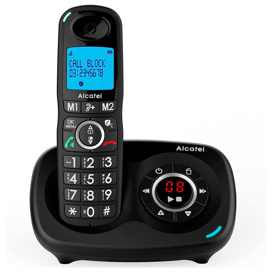 Alcatel XL595 Voice Cordless Phone with Answer Machine, Single Handset