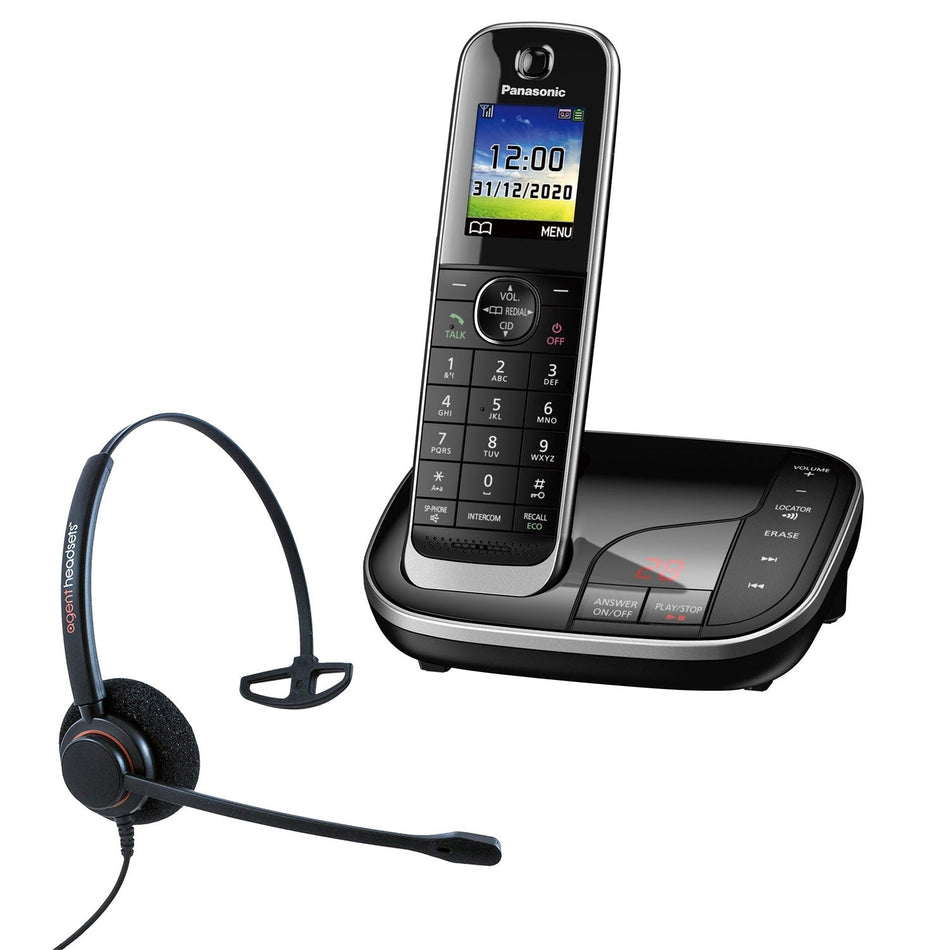 Panasonic KX-TGJ320EB with Headset
